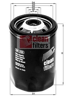 CLEAN FILTERS Kütusefilter DN 253
